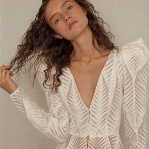 Ronny Kobo Collection White Blouse